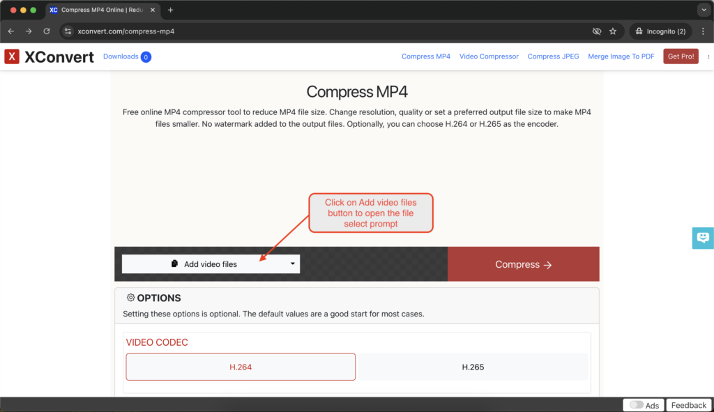 How to compress MP4 video online