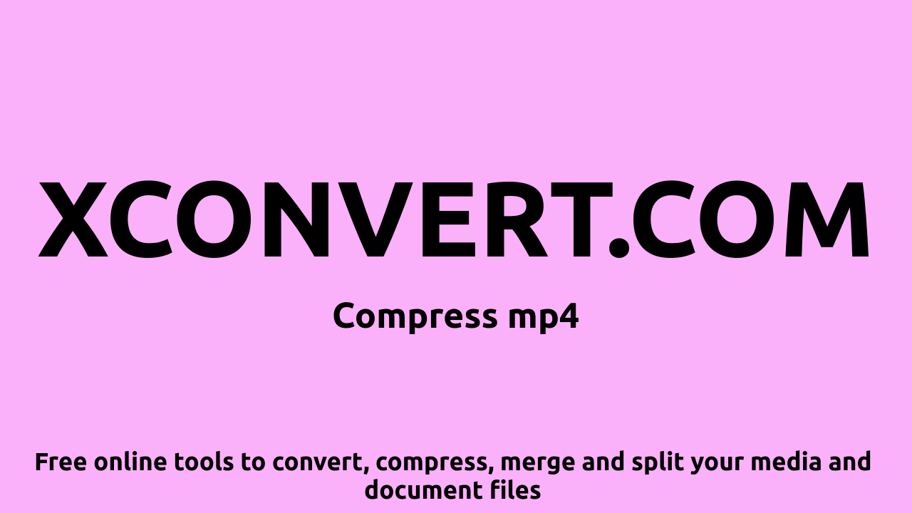 Compress MP4 Online Reduce MP4 File Size Free