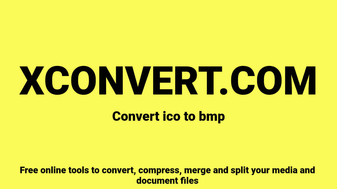 ICO to BMP Converter Online Free | XConvert