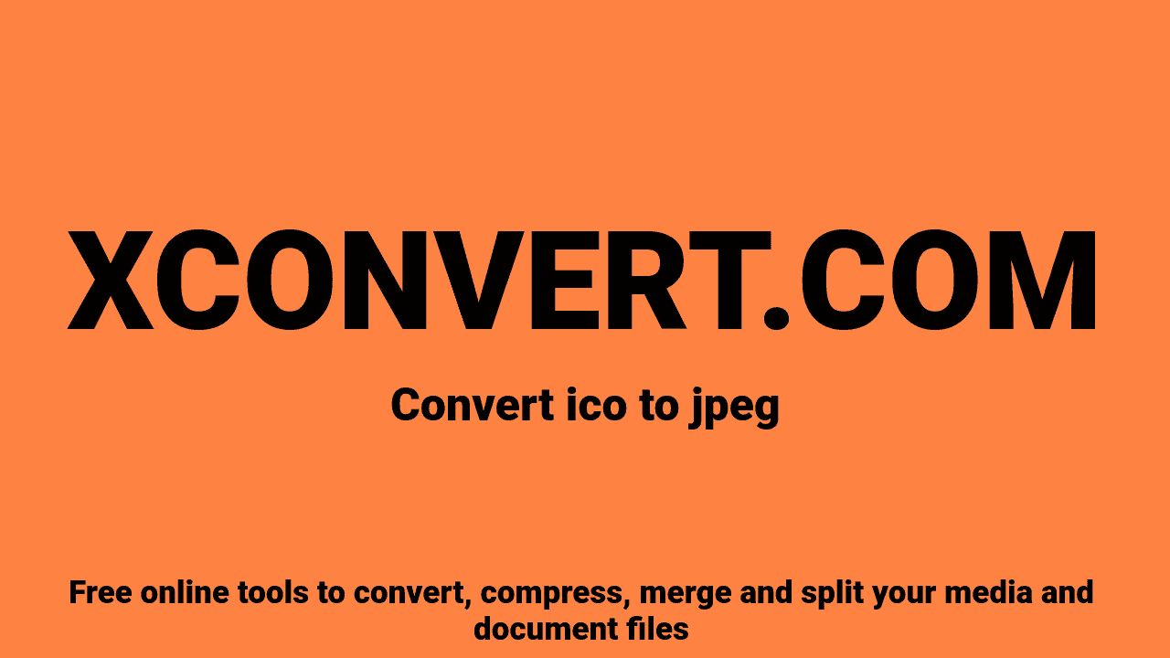 ICO to JPEG Converter Online Free | XConvert
